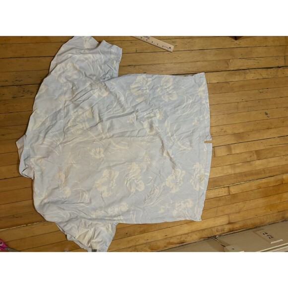 Tommy Bahama Short Sleeve Button Up Camp Shirt Silk Floral Palms Mens Size XXL - Picture 5 of 12